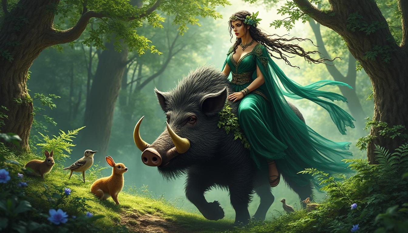 découvrez arduinna, figure emblématique de la spiritualité celte. explorez son héritage mystique et son influence sur la culture celtique, ainsi que les légendes qui l'entourent. plongez dans la richesse de la mythologie celte et laissez-vous inspirer par cette déesse des forêts et des animaux.