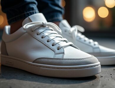 Autry baskets 01 Low en cuir suédé blanc : le parfait mélange de confort et d’élégance
