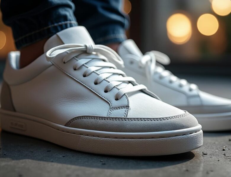 Autry baskets 01 Low en cuir suédé blanc : le parfait mélange de confort et d’élégance