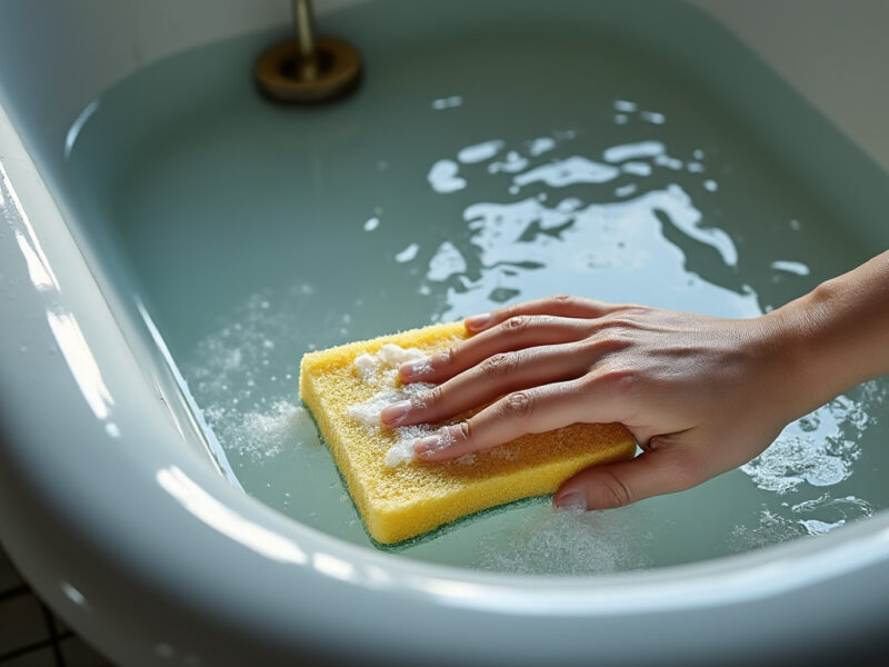 Nettoyer une baignoire ancienne sans altérer l’émail