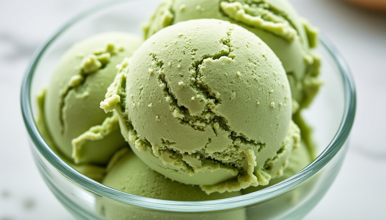 découvrez une recette facile de glace au thé matcha, sans sorbetière, idéale à préparer et savourer entre amis. fraîcheur et saveur garanties !
