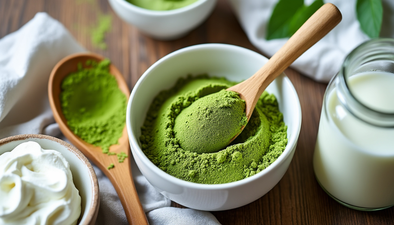 découvrez notre recette facile de glace au thé matcha, sans sorbetière. rafraîchissante et rapide à préparer, elle est idéale à partager entre amis pour un moment gourmand et original !