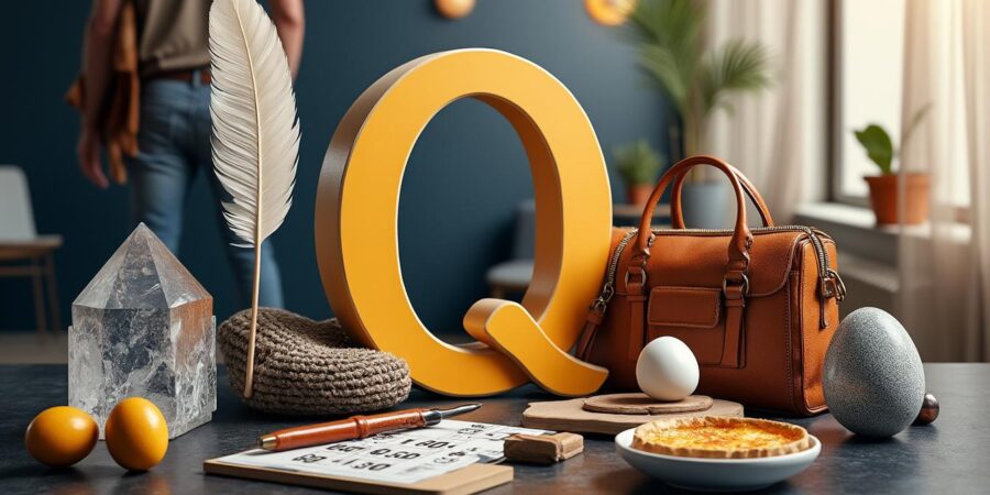 Exploration des objets en q : une liste d’objets commençant par q riche en diversité