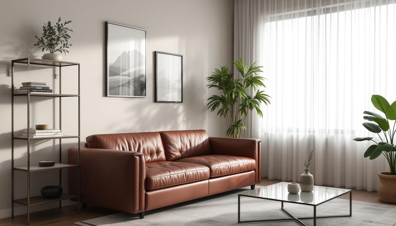découvrez le canapé convertible en cuir marron, une solution élégante et fonctionnelle idéale pour optimiser les petits espaces tout en apportant confort et style à votre intérieur.