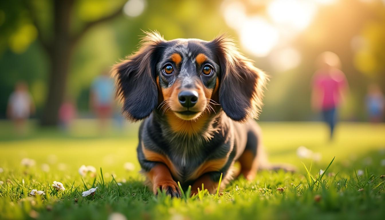 découvrez si les teckels arlequins à poil long sont les compagnons idéaux pour les enfants, grâce à leur caractère doux et ludique.