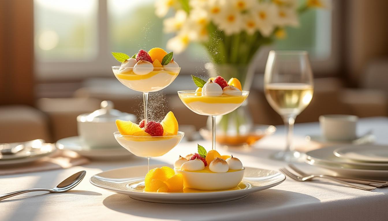 découvrez les variations créatives des îles flottantes d'etchebest pour surprendre et régaler vos invités avec des saveurs originales et élégantes.