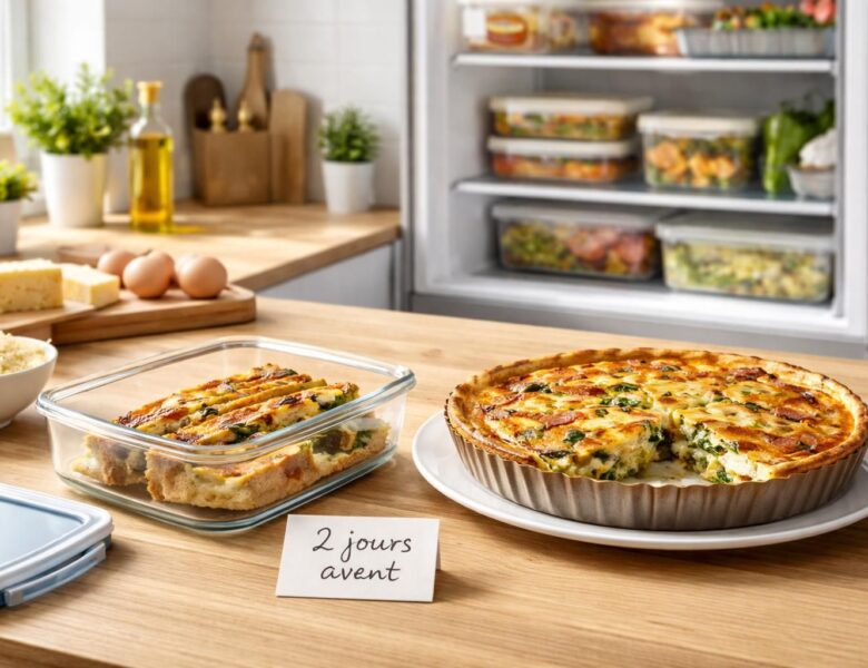 Comment faire une quiche 2 jours avant pour un repas sans stress