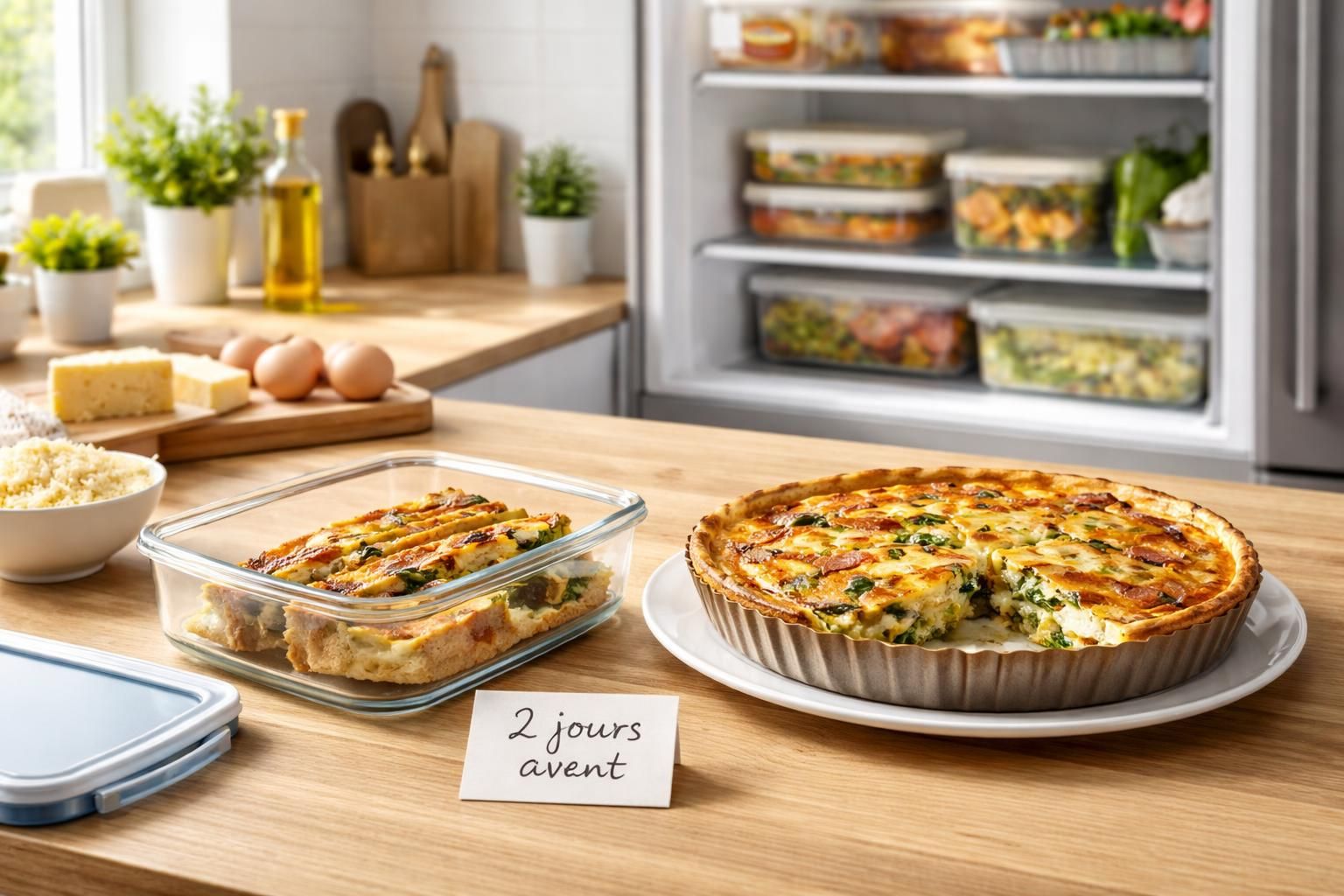 découvrez comment préparer une quiche 2 jours à l'avance pour un repas sans stress. astuces pratiques et conseils pour gagner du temps tout en garantissant saveur et fraîcheur.