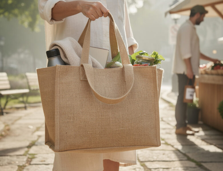 Les 5 avantages du cabas réversible en toile de jute pour un style éco-chic