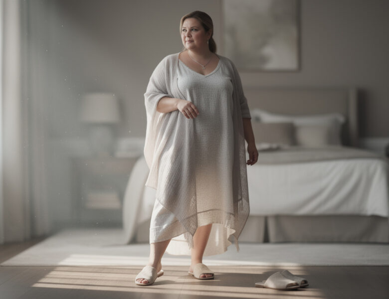 Comment accessoiriser votre nuisette fluide pour femme ronde