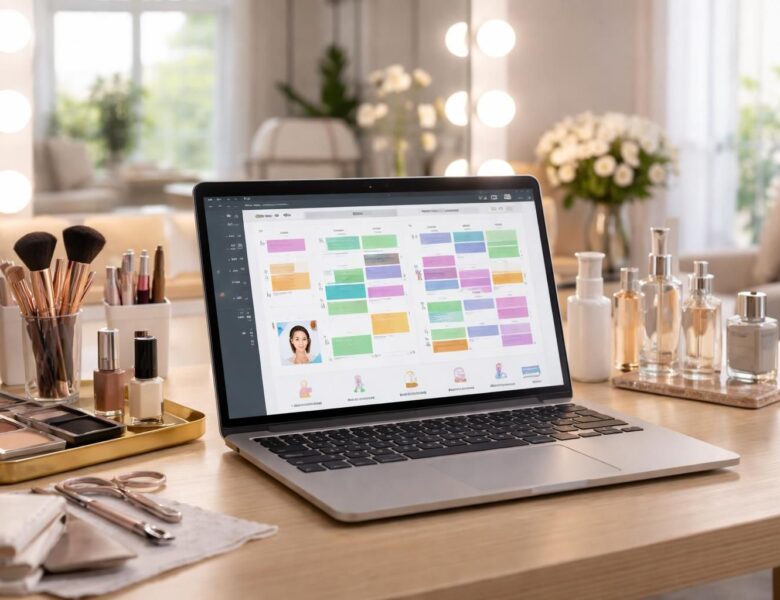 Gérer le planning d’un salon beauté sur PC portable, version pro