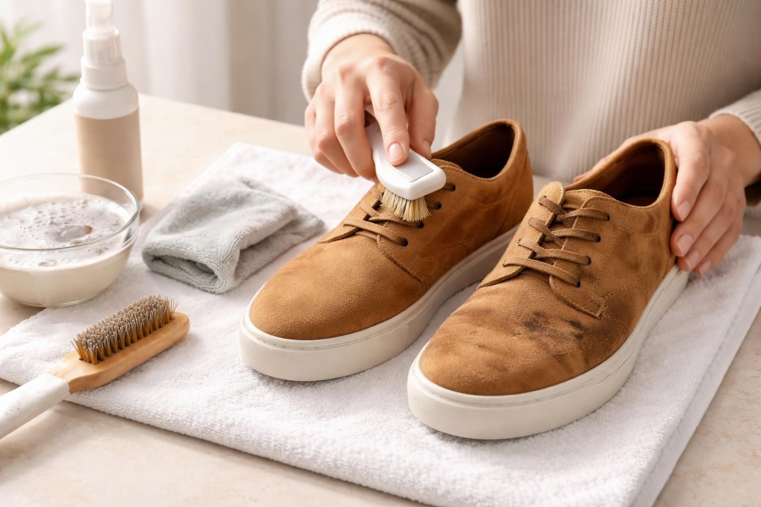 découvrez comment laver vos chaussures en daim efficacement, avec des solutions adaptées et les pièges à éviter pour ne pas les abîmer.