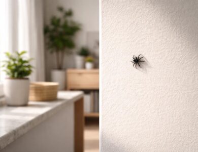 Minuscule araignée noire dans la maison : signes et solutions pour s&rsquo;en débarrasser