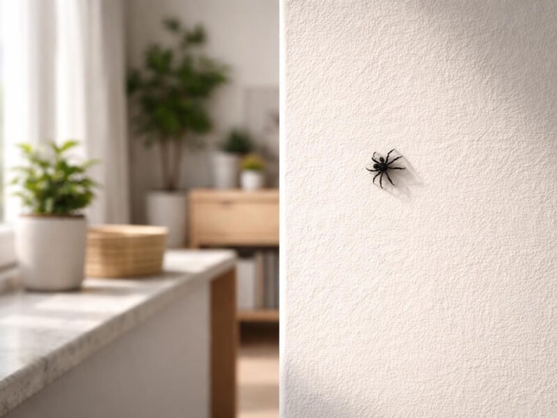 Minuscule araignée noire dans la maison : signes et solutions pour s&rsquo;en débarrasser