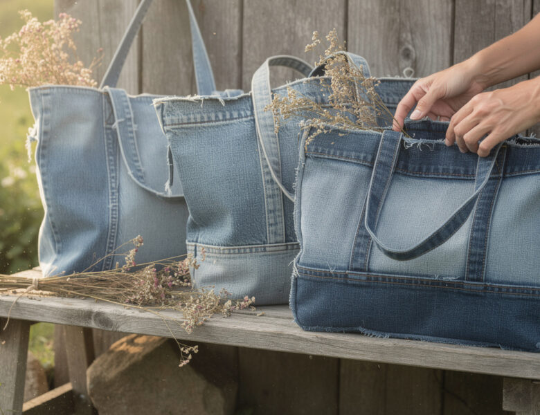 Pourquoi opter pour des cabas vintage en jean recyclé est une tendance incontournable