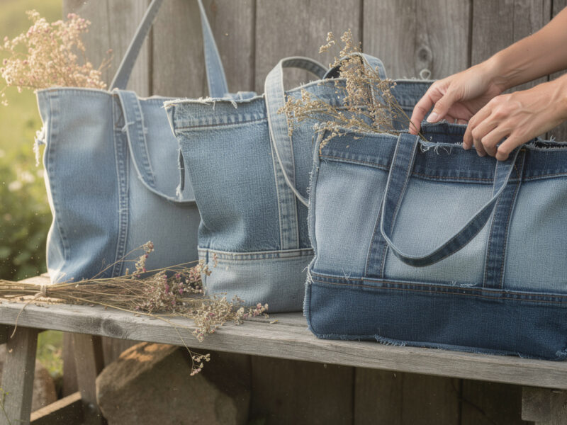 Pourquoi opter pour des cabas vintage en jean recyclé est une tendance incontournable