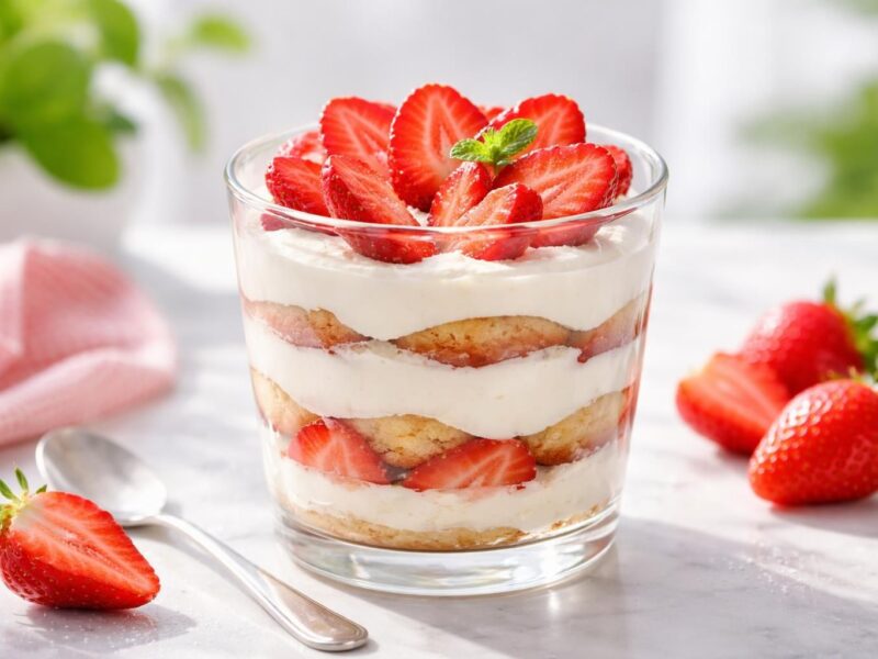 Tiramisu léger aux fraises : la recette idéale pour un dessert rafraîchissant