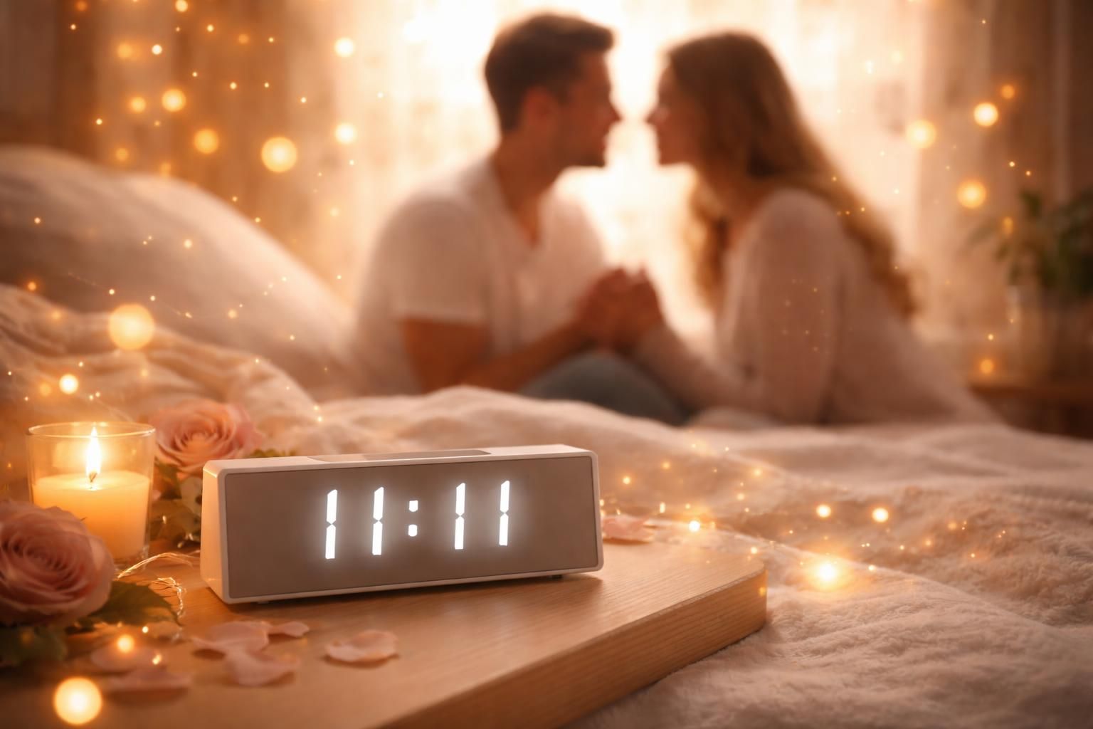 découvrez la signification spirituelle de l'heure miroir 11h11 en amour et ce que ce moment précis révèle sur vos sentiments et votre relation.