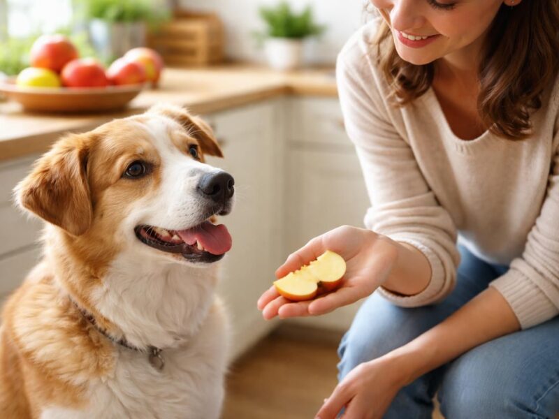 Comment donner de la pomme au chien de manière sécurisée
