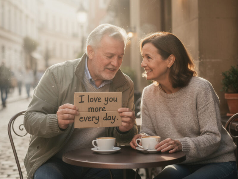 Des slogans et des déclarations : lui dire je t&rsquo;aime avec un message original