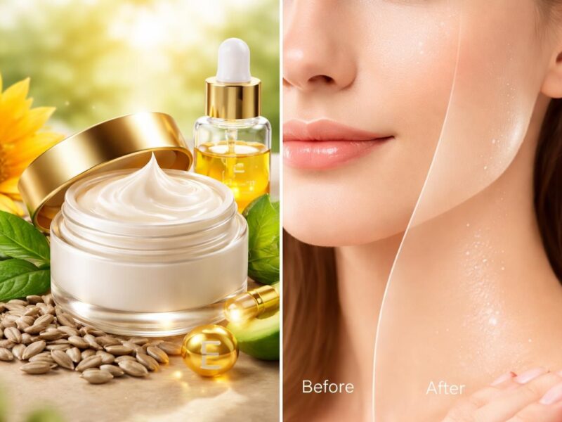 Efficacité des crèmes et cosmétiques enrichis en vitamine E