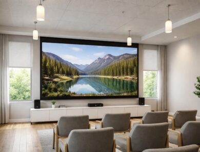 Limiter reflets : écran de projection en salle claire, astuces
