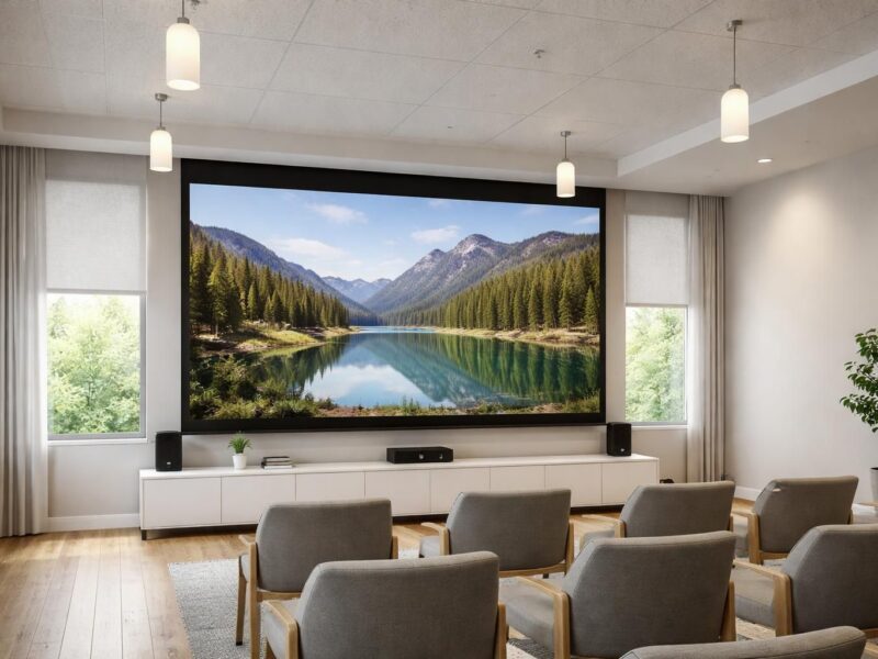 Limiter reflets : écran de projection en salle claire, astuces