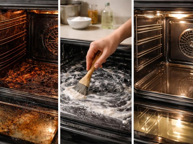 Nettoyer un four très sale sans se fatiguer : méthode en 3 étapes