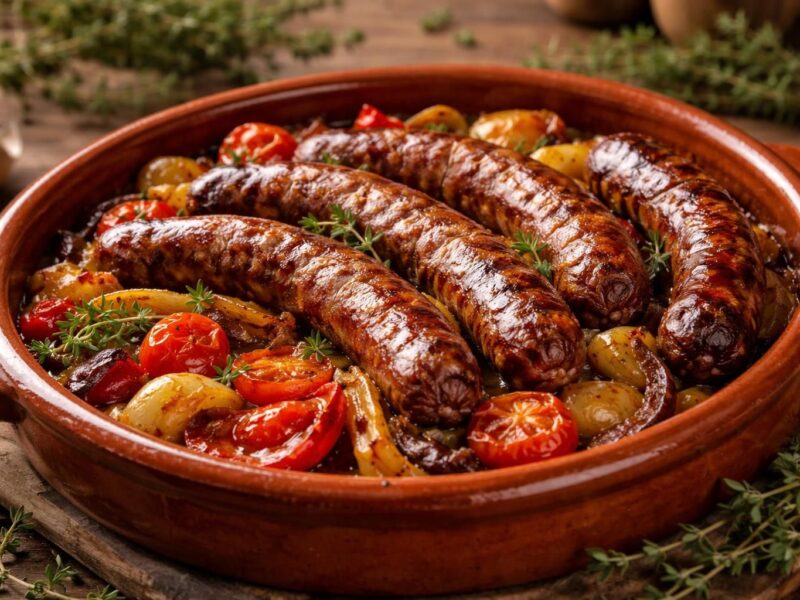 Recette au four des figatelli : un plat savoureux à découvrir absolument