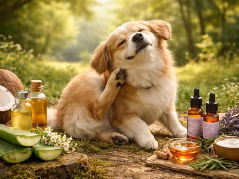 Remèdes naturels pour calmer les démangeaisons de votre chien qui se gratte