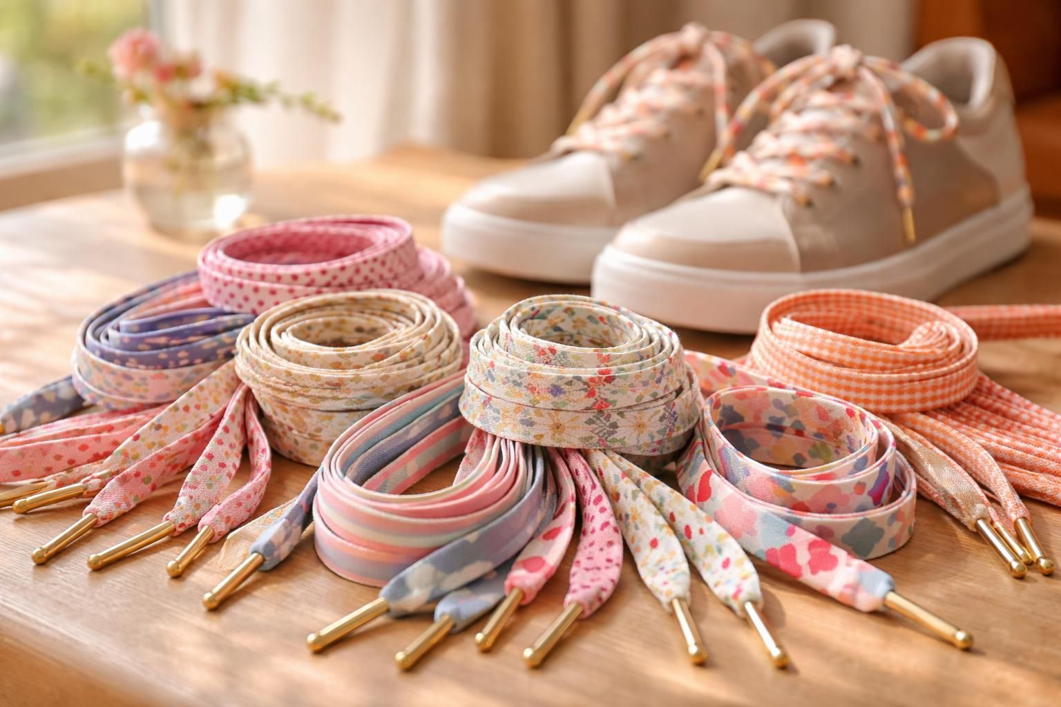 découvrez la collection simone in love lacets, des lacets fantaisie uniques pour apporter une touche d'originalité à vos chaussures.