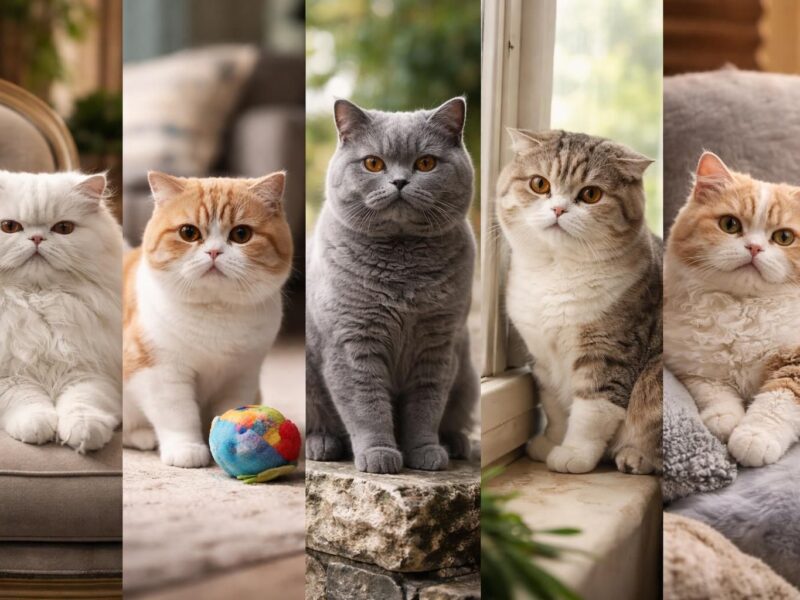 Top 5 des races de chats avec visage plat et leurs personnalités uniques