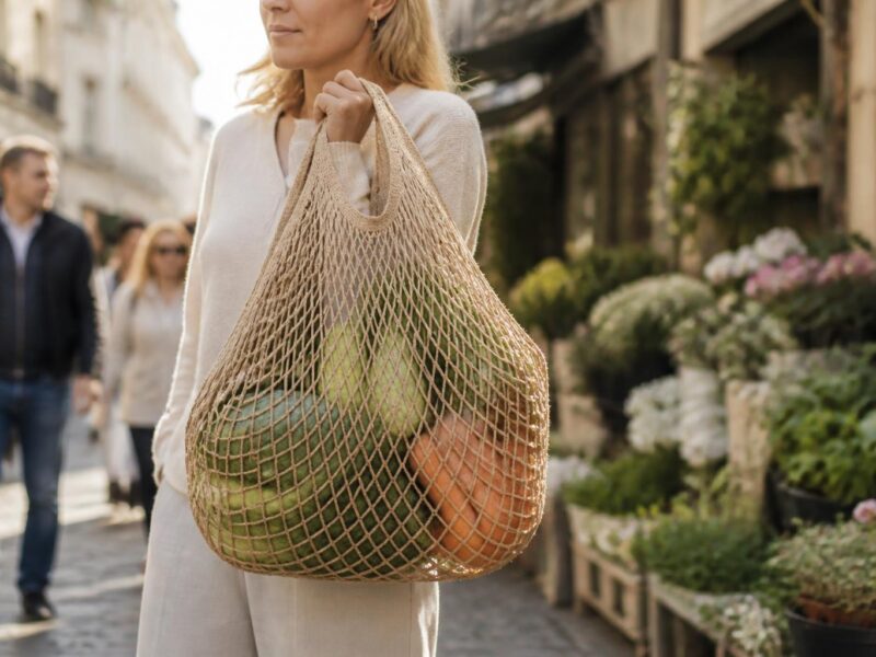 Découvrez les avantages du sac cabas en filet recyclé pour votre quotidien