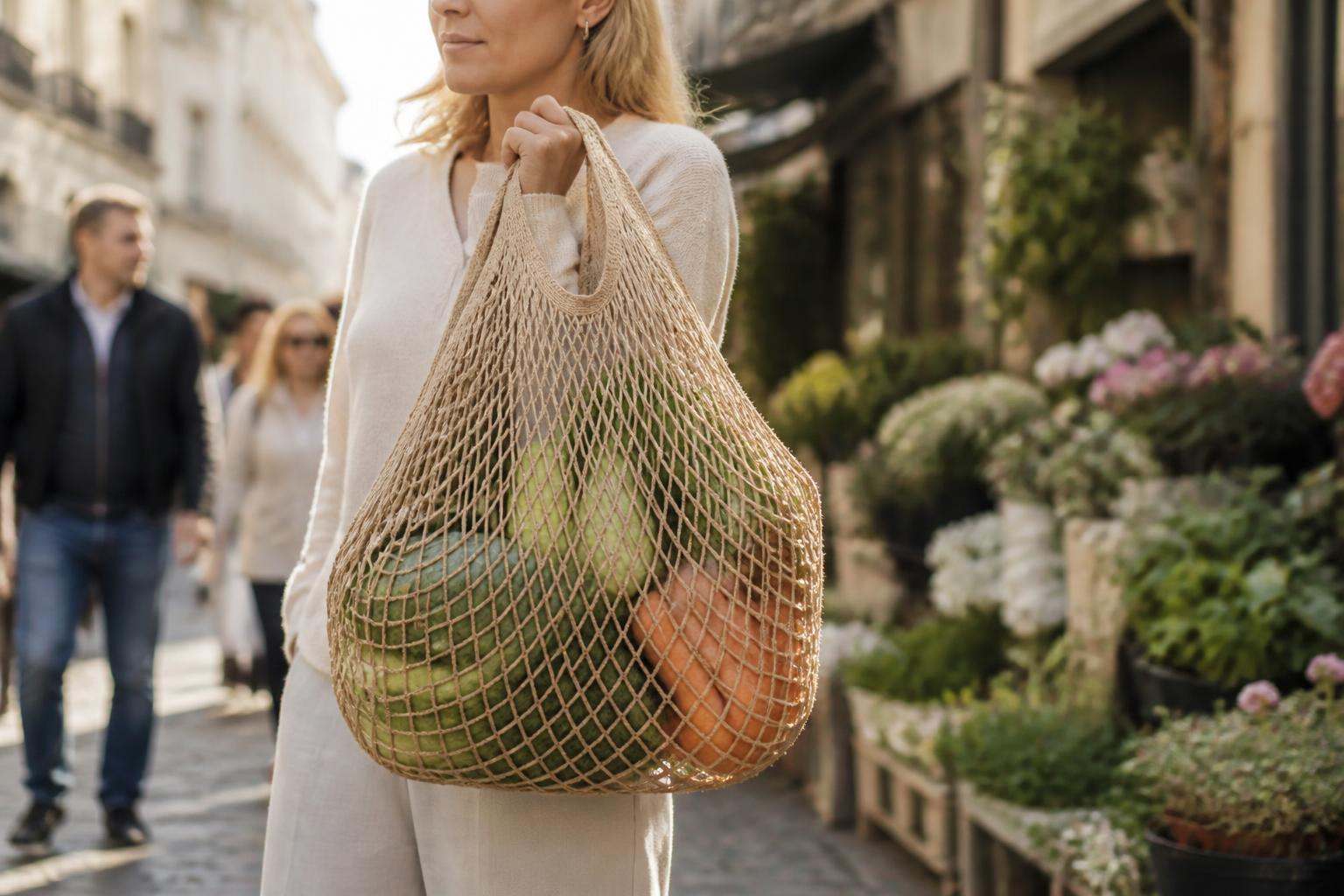 explorez les bénéfices du sac cabas en filet recyclé, alliant écologie et praticité pour un usage quotidien responsable et tendance.