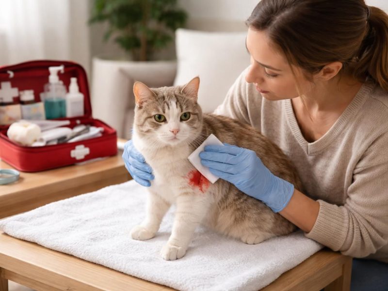 Comment réagir face à une perte de sang chez le chat femelle : conseils pratiques