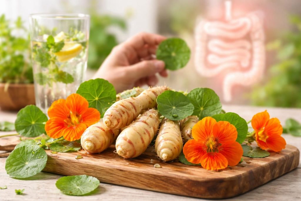 découvrez les bienfaits de la capucine tubéreuse et ses effets positifs sur la santé digestive, ainsi que ses implications pour un bien-être naturel et optimal.